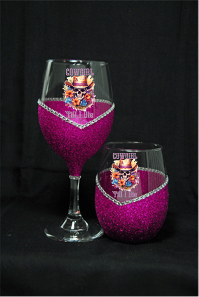Cowgirl Till I Die Holiday Drinkware-Choose your color