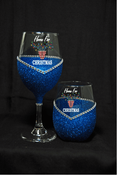 Home For Christmas Holiday Drinkware-Choose your color