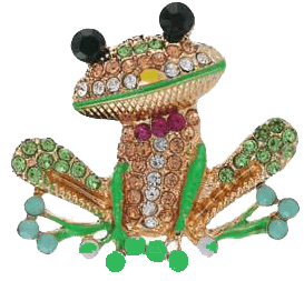 Frog Tipsy Sip "Magnetic Bling for your Wine Glass"