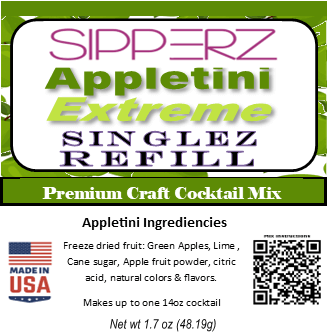WB Singles Tubes & Re-Sipz Refill Craft Cocktail Mixes-Choose Flavors