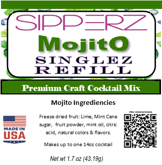 WB Singles Tubes & Re-Sipz Refill Craft Cocktail Mixes-Choose Flavors