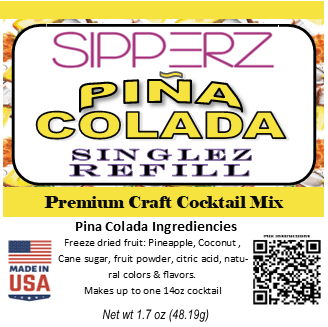 WB Singles Tubes & Re-Sipz Refill Craft Cocktail Mixes-Choose Flavors