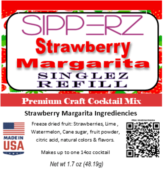 WB Singles Tubes & Re-Sipz Refill Craft Cocktail Mixes-Choose Flavors