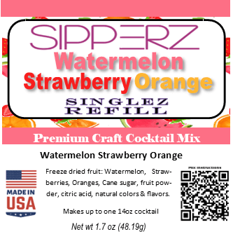 WB Singles Tubes & Re-Sipz Refill Craft Cocktail Mixes-Choose Flavors