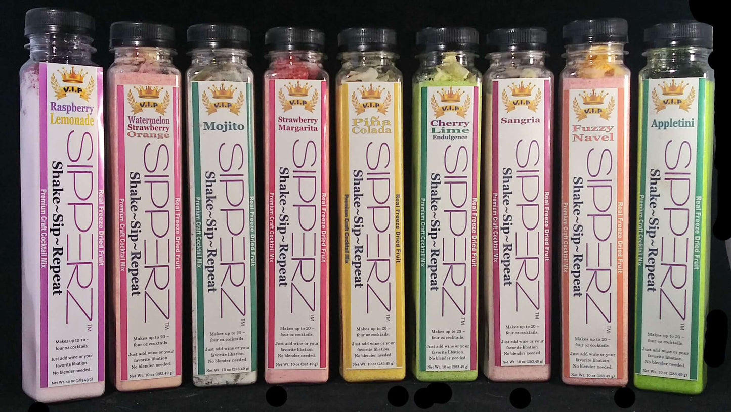 Large VIP Tubes To Go Craft Cocktail Mixes- Makes up to 20 cocktails-Choose flavors