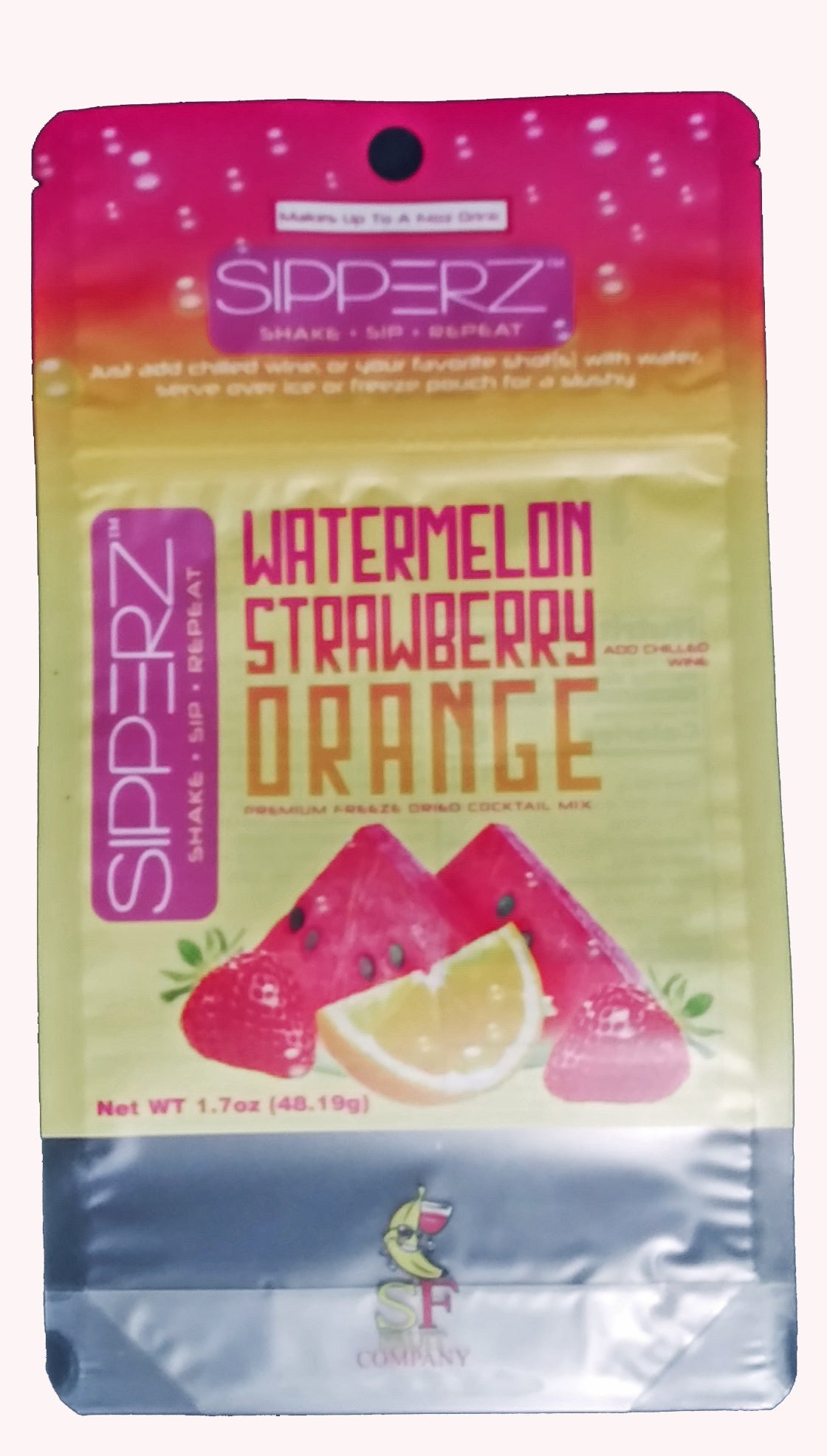 NEW-Adult Sipperz Party Pouches REAL FRUIT Craft Cocktail Mixes- Choose from 6 Flavors