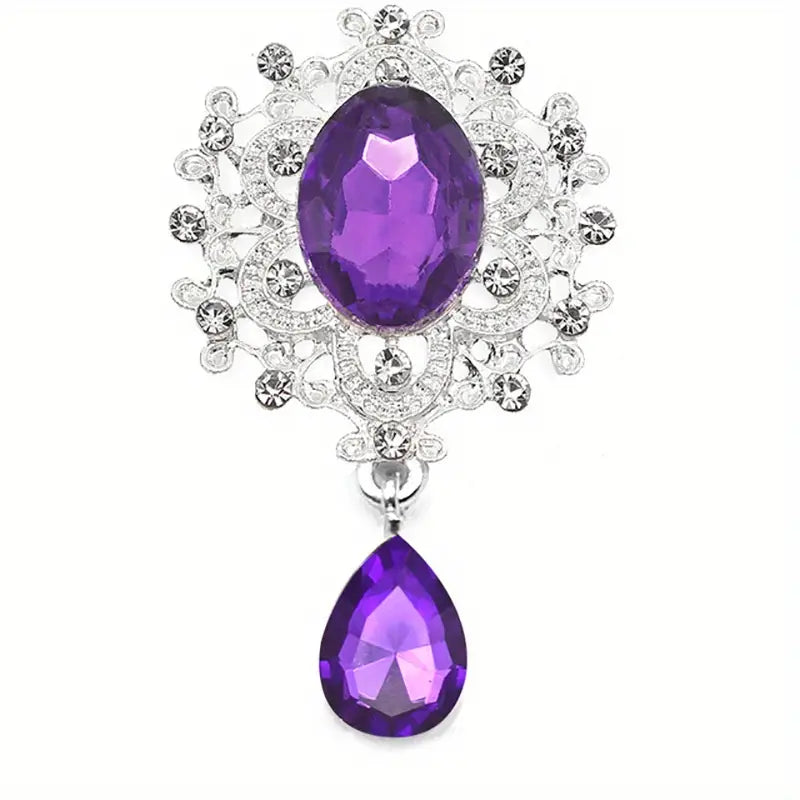 Stunning Tear Drop Dangle Tipsy Sips "Magnetic Bling for your Wine Glass" Choose Colors