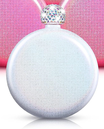 Winey Bitches Women's Round Blank Flasks- Choose color