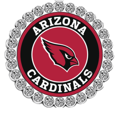NFL Rhinestone Circle Tipsy Sip glass charms-Choose Your Team - Winey Bitches - Wine- Women- K9's