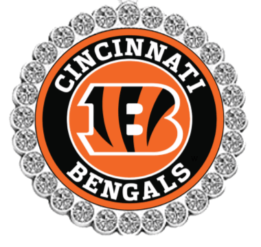 NFL Rhinestone Circle Tipsy Sip glass charms-Choose Your Team - Winey Bitches - Wine- Women- K9's