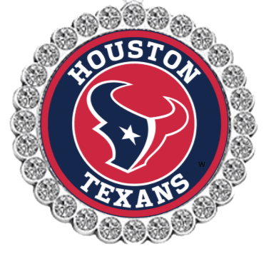 NFL Rhinestone Circle Tipsy Sip glass charms-Choose Your Team - Winey Bitches - Wine- Women- K9's