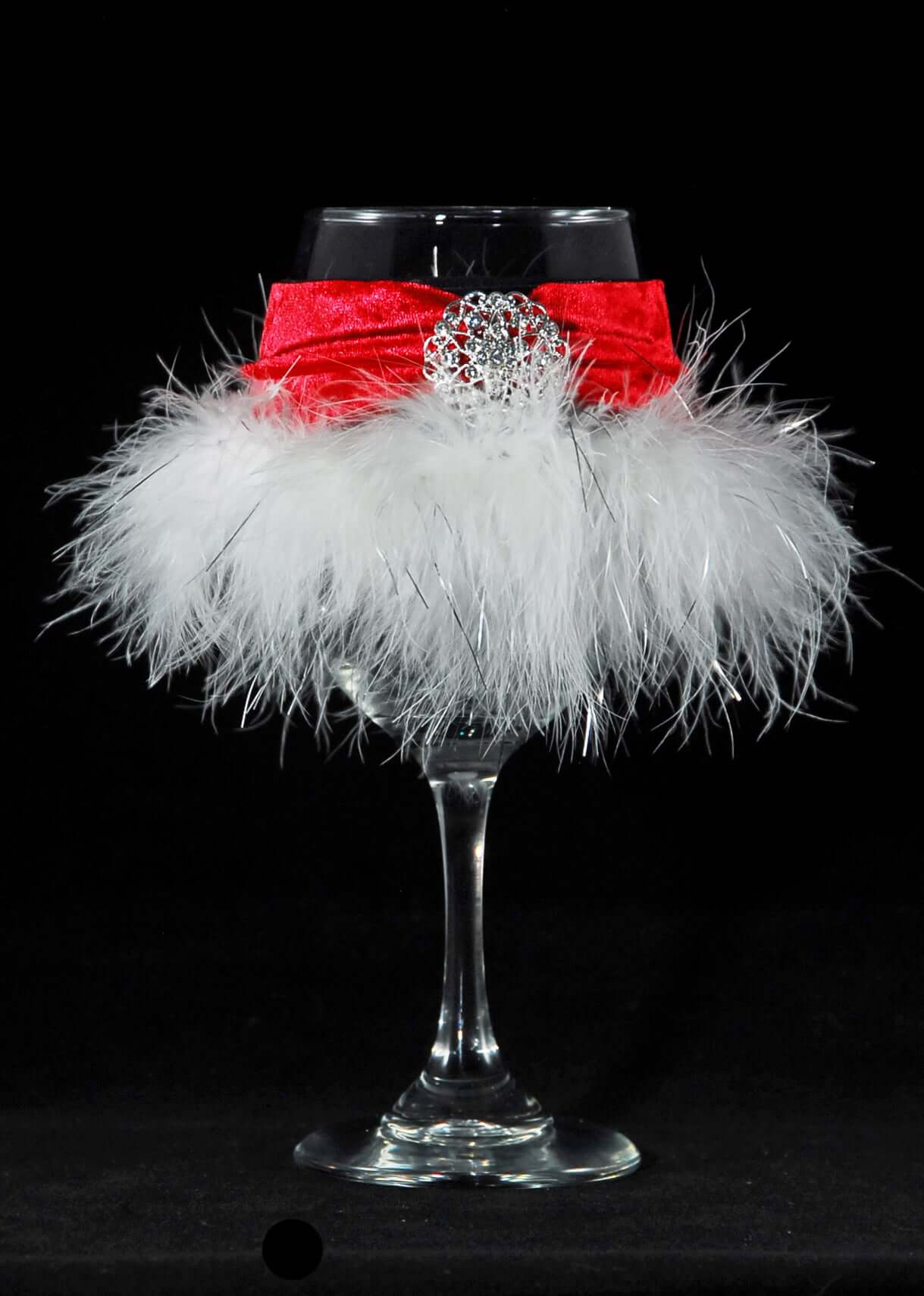 Winey Bitches Co "Red Robin" Jeweled Floozie Coozie-.