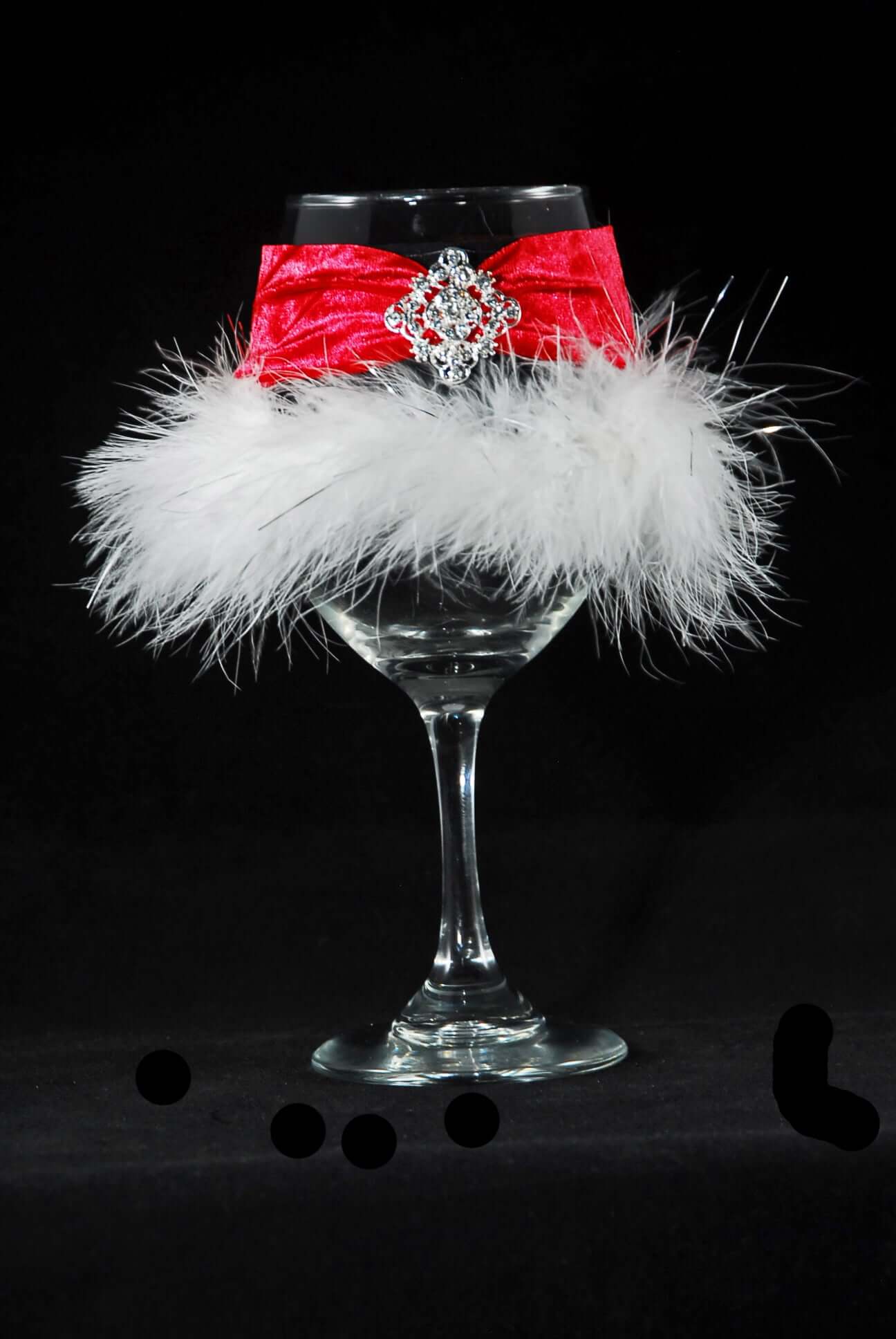 Winey Bitches Co "Red Robin" Jeweled Floozie Coozie-.