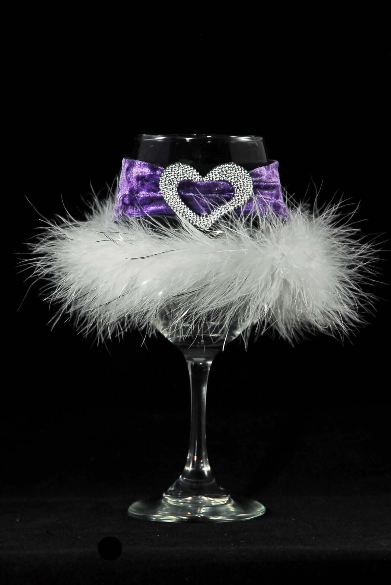 Winey Bitches Co "Heart Of Passion" Jeweled Floozie Coozie-.