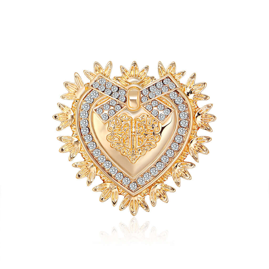 Winey Bitches Co Elegant Heart Tipsy Sip "Magnetic Bling for your Wine Glass"