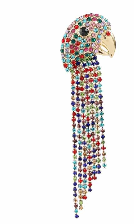 Winey Bitches Co Parrot HeadTipsy Sip "Magnetic Bling for your Wine Glass"