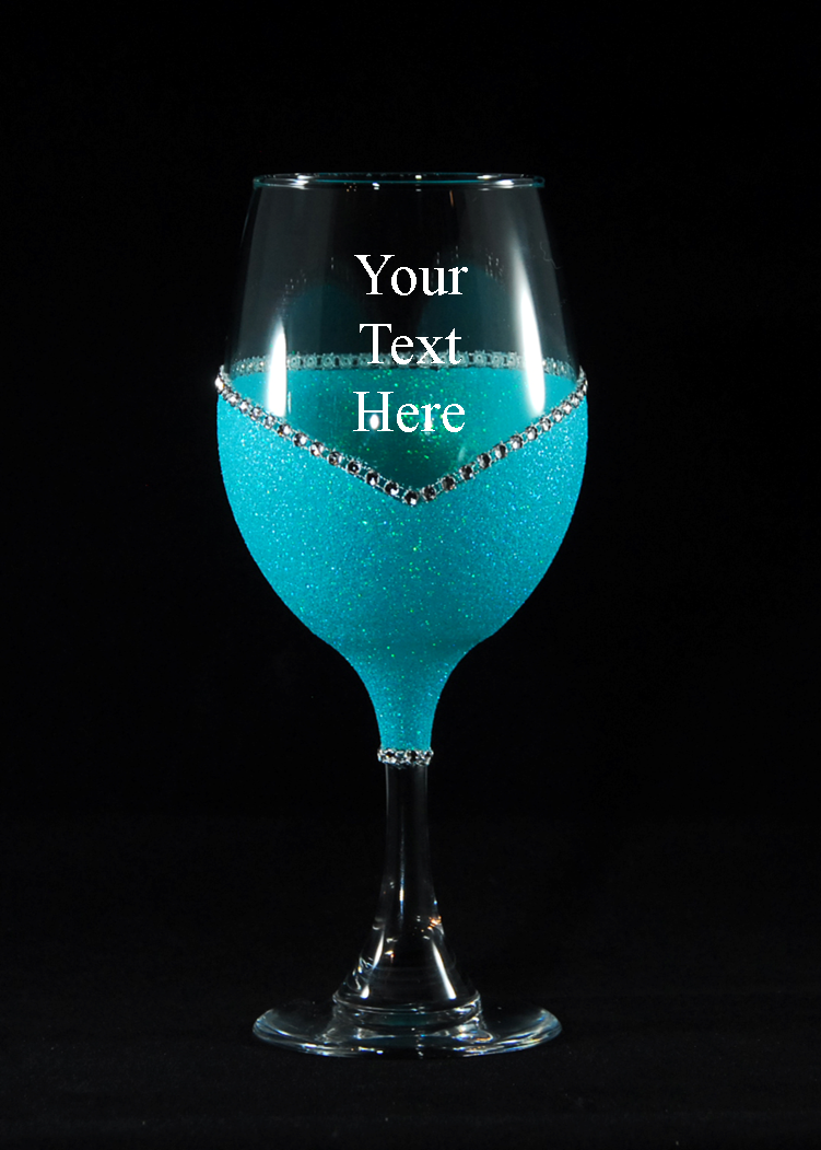 Winey Bitches Co Bling Stem Candle Set-Choose your glass color
