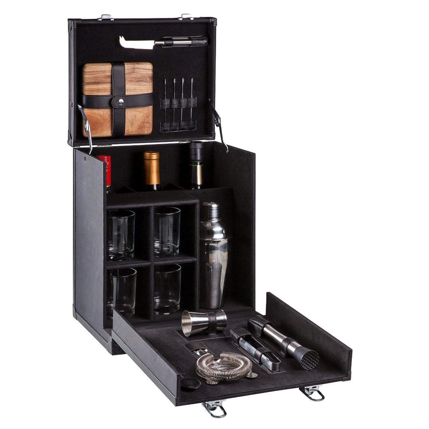Winey Bitches Co PORTABLE HAMILTON TRAVEL BAR – BLACK - WineyBitches.Co - Winey Bitches