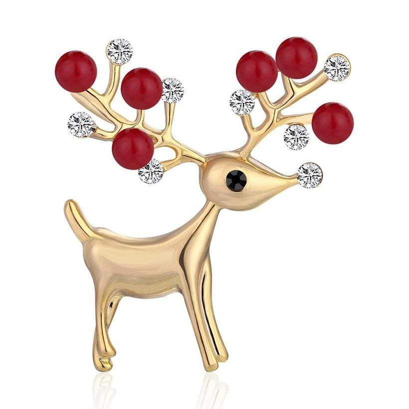 Drinkware Red Winey Bitches Co Reindeer Tipsy Sips! "Magnetic Bling for your Wine Glass" WineyBitchesCo