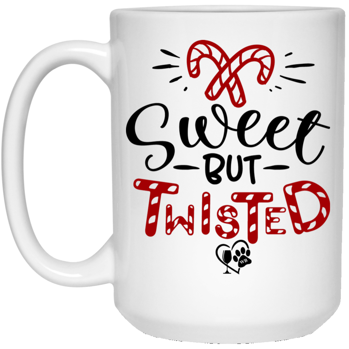 Drinkware White / One Size Winey Bitches Co Holiday 15 oz. White Mug WineyBitchesCo
