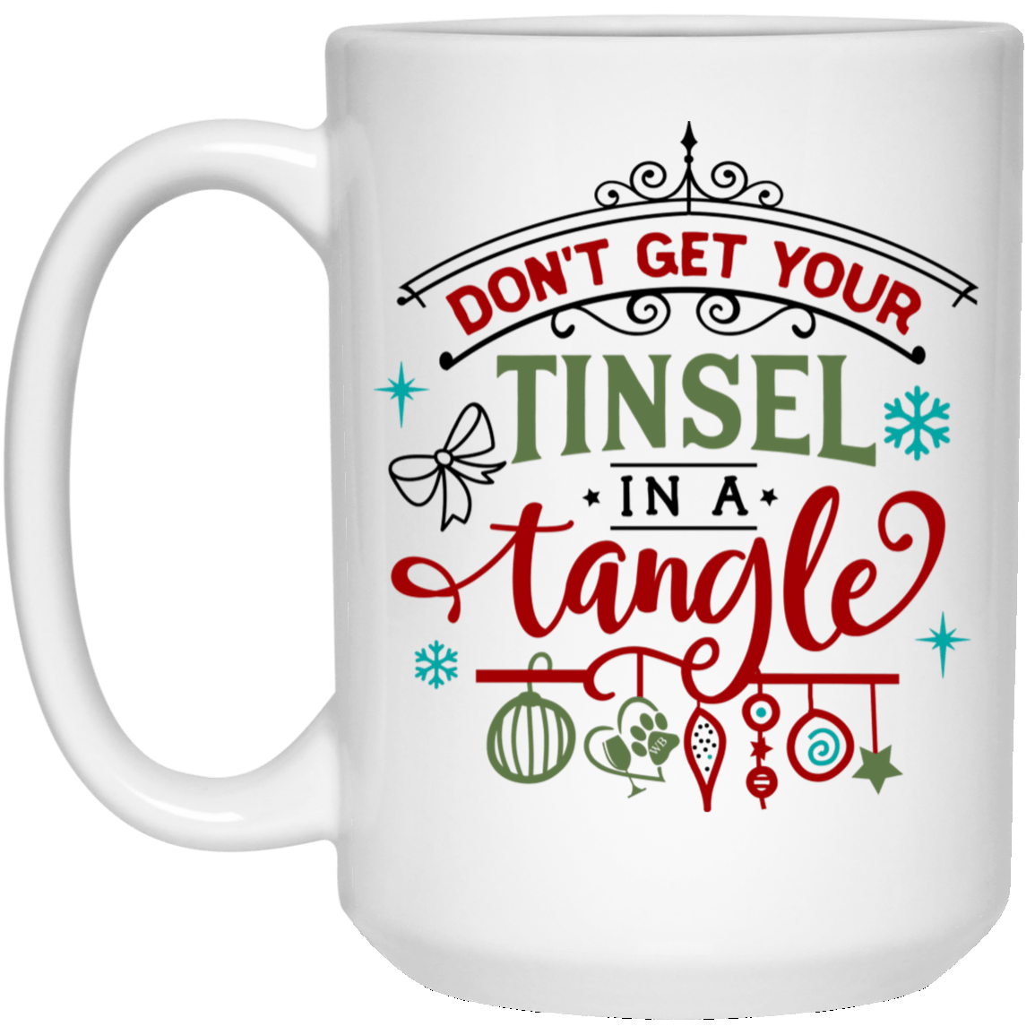 Drinkware White / One Size Winey Bitches Co Holiday 15 oz. White Mug WineyBitchesCo