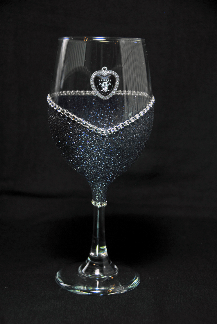 Drinkware Winey Bitches Co "Las Vegas Raiders" Tipsy Sips "Magnetic Bling for your Wine Glass" Many styles to choose from WineyBitchesCo