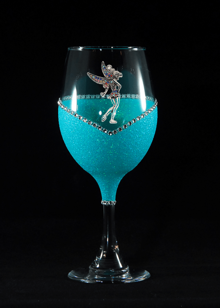 Winey Bitches Co Tink Pixie Tipsy Sip Charm for Wine Glasses