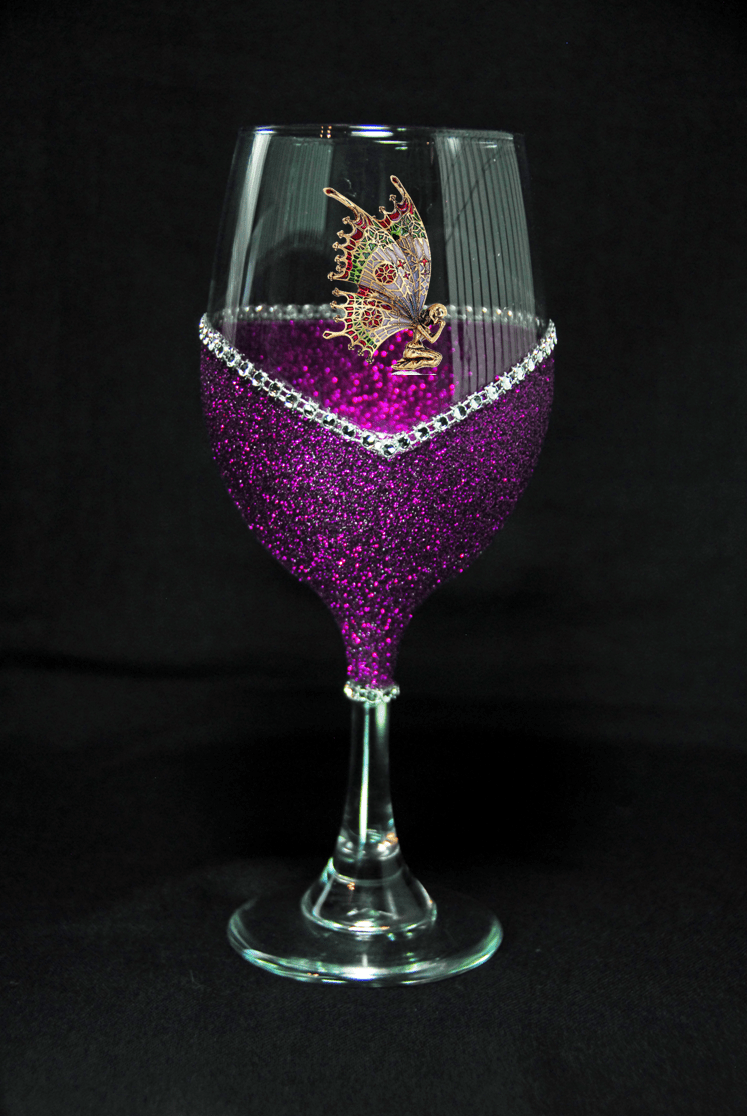 Winey Bitches Co Tink Pixie Tipsy Sip Charm for Wine Glasses