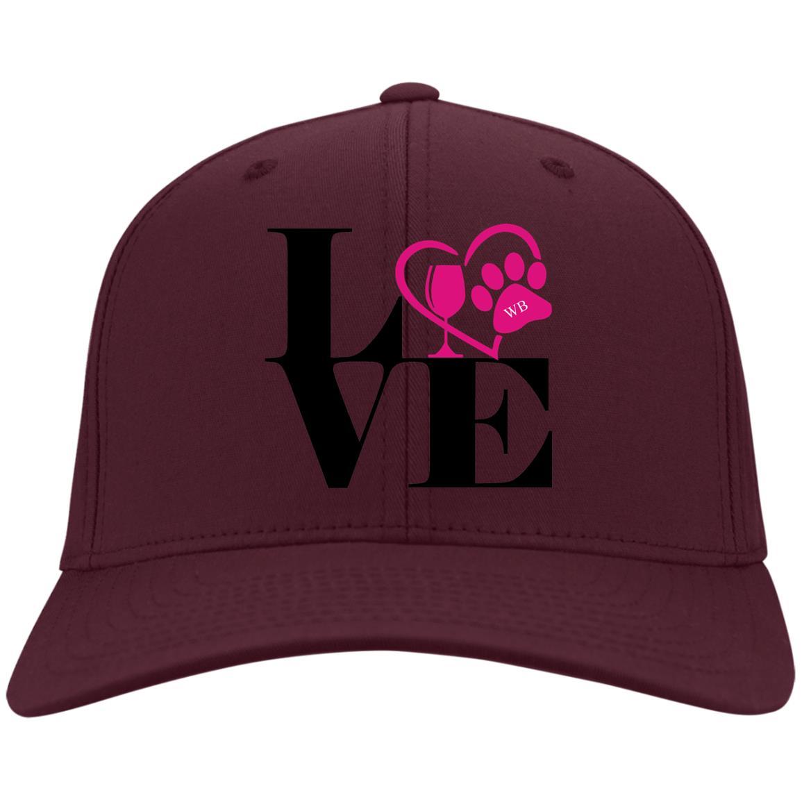 Hats Maroon / One Size Winey Bitches Co 'Love 2" Embroidered Twill Cap WineyBitchesCo