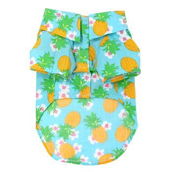 Doggie Hawaiian Camp Shirt -Pineapple Luau - Winey Bitches - Wine- Women- K9's