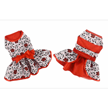 Holiday Dog Harness Dress - Holly - Winey Bitches - Wine- Women- K9's