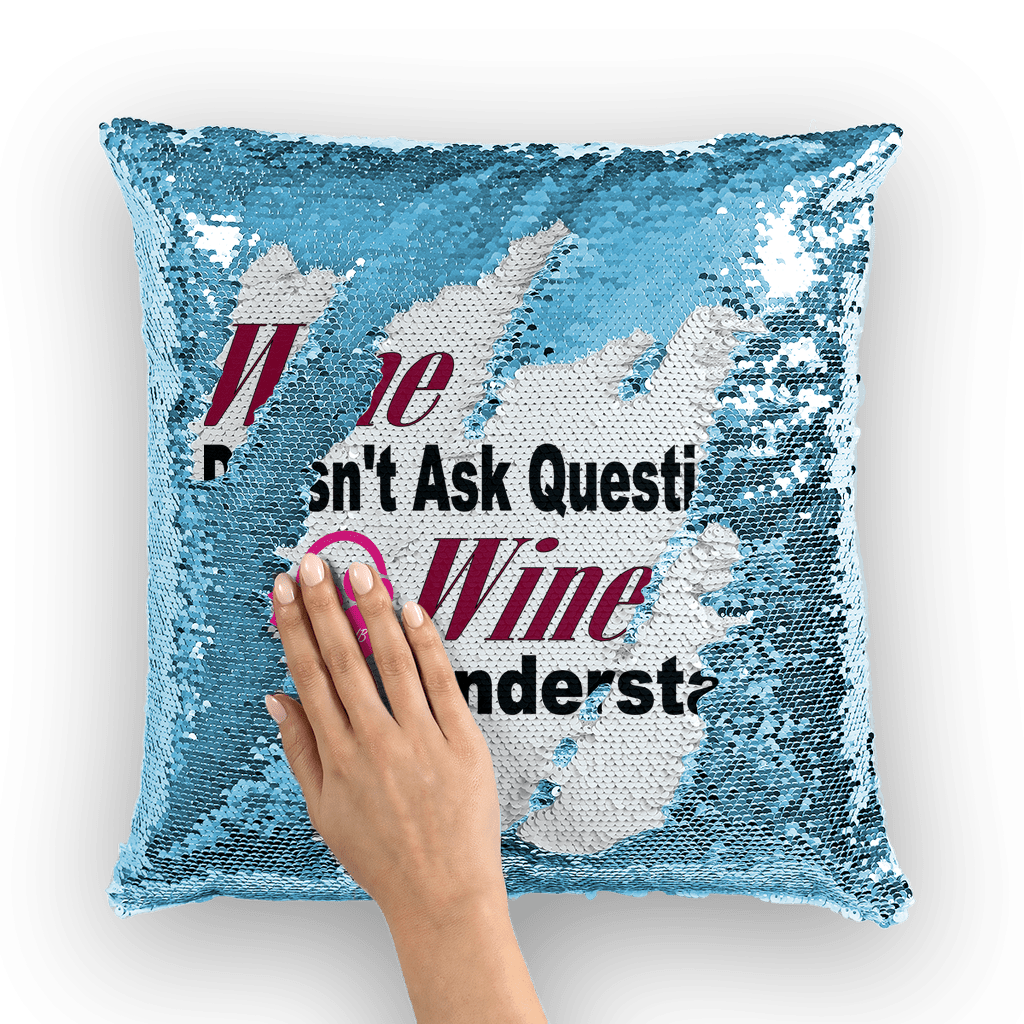 Wine Understands Collection Sequin Cushion Cover - WineyBitches.Co - Winey Bitches