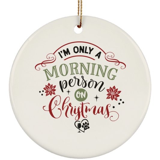Housewares White / One Size SUBORNC Ceramic Circle Ornament WineyBitchesCo