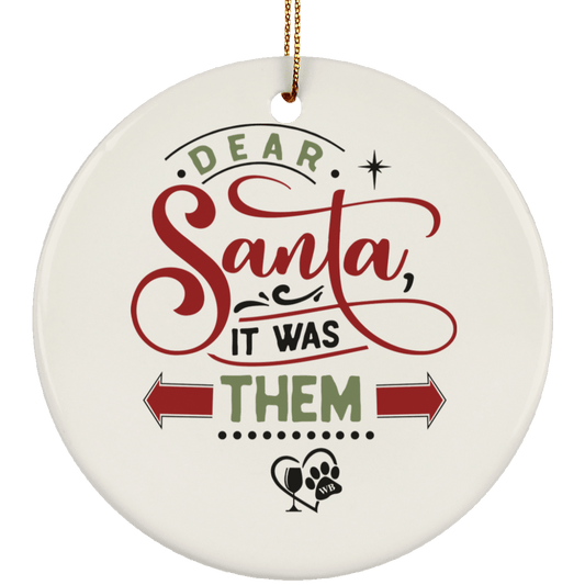 Housewares White / One Size SUBORNC Ceramic Circle Ornament WineyBitchesCo