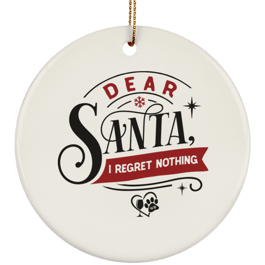 Housewares White / One Size SUBORNC Ceramic Circle Ornament WineyBitchesCo