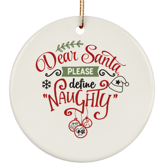 Housewares White / One Size SUBORNC Ceramic Circle Ornament WineyBitchesCo