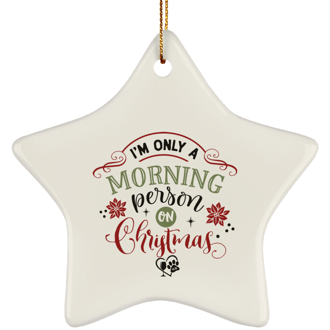 Housewares White / One Size SUBORNS Ceramic Star Ornament WineyBitchesCo