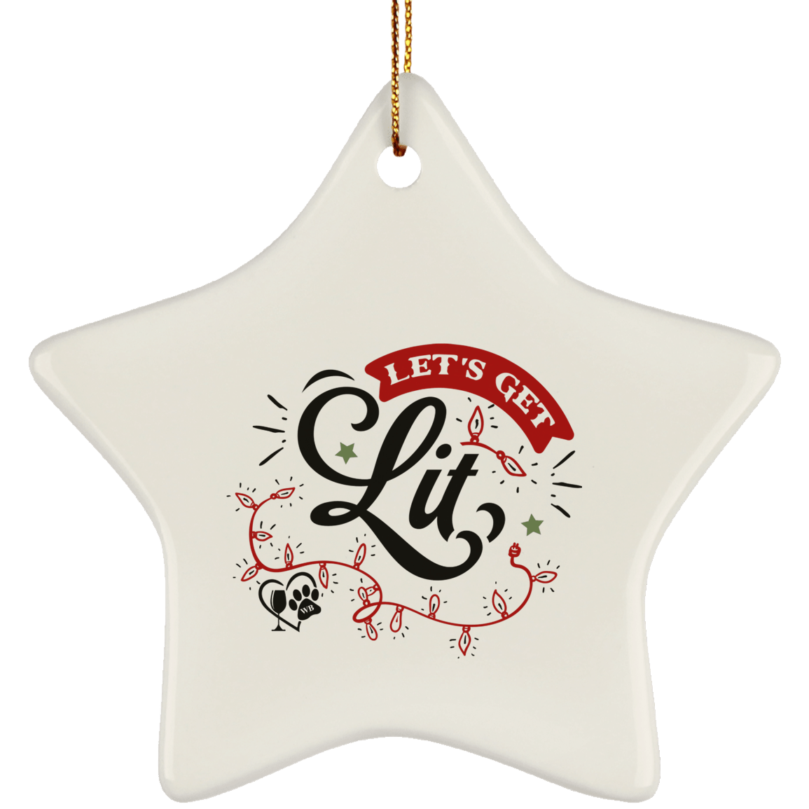 Housewares White / One Size SUBORNS Ceramic Star Ornament WineyBitchesCo