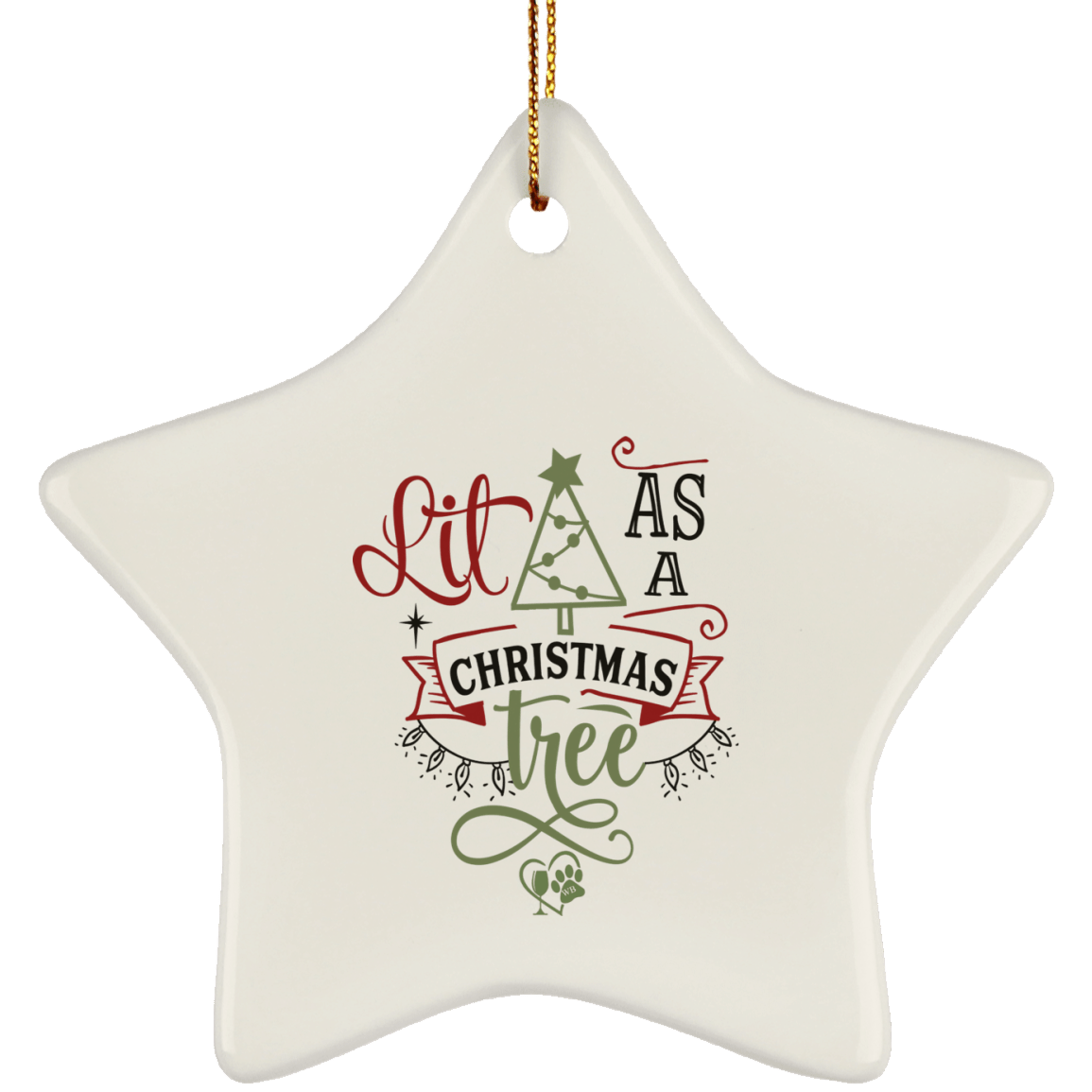 Housewares White / One Size SUBORNS Ceramic Star Ornament WineyBitchesCo