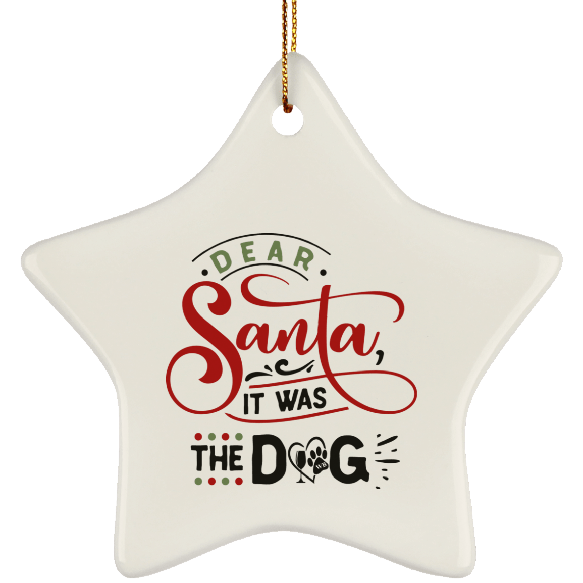 Housewares White / One Size SUBORNS Ceramic Star Ornament WineyBitchesCo
