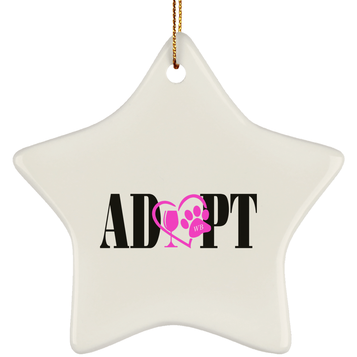 Housewares White / One Size SUBORNS Ceramic Star Ornament WineyBitchesCo
