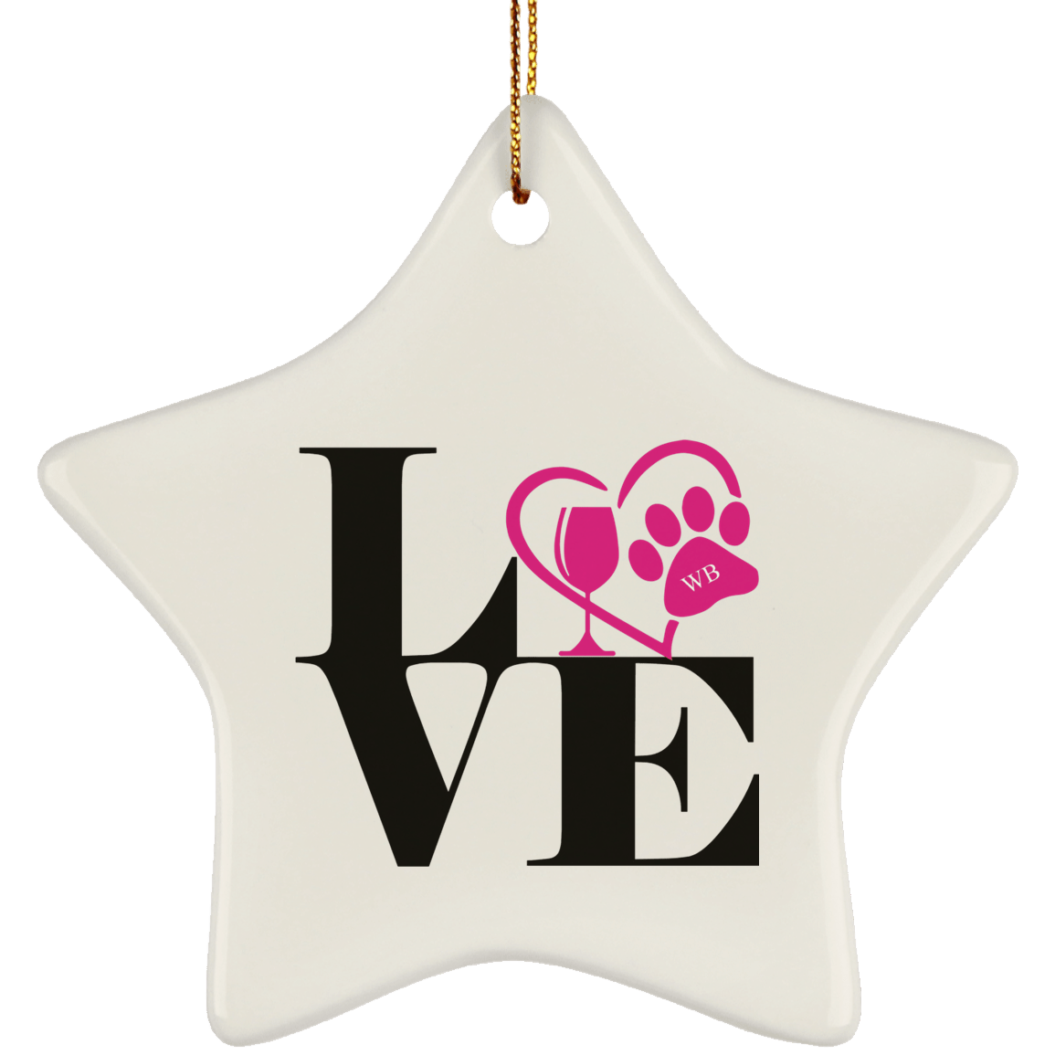 Housewares White / One Size SUBORNS Ceramic Star Ornament WineyBitchesCo