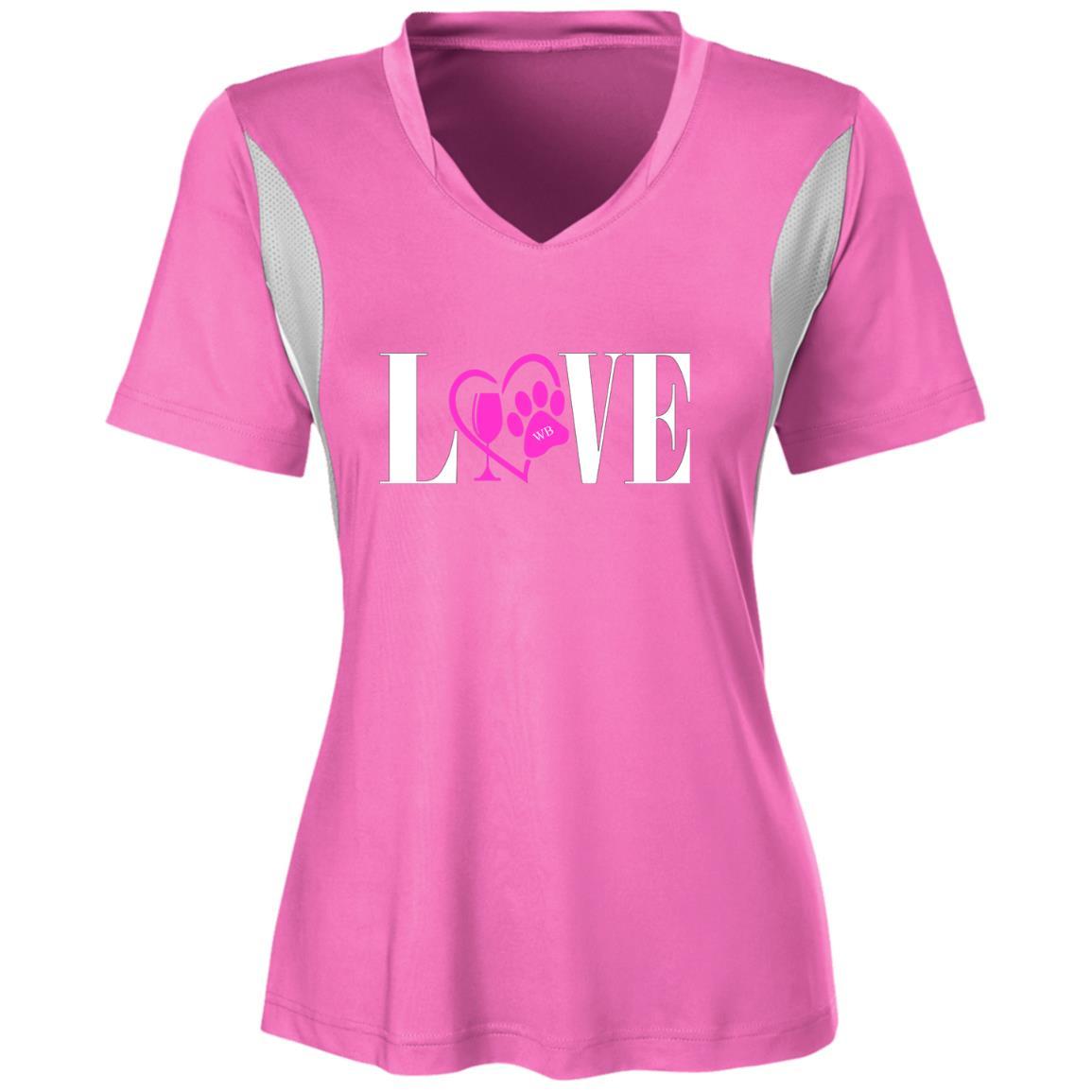 Jerseys Charity Pink / X-Small WineyBitches.co "Love Paw" Collection -Wht Lettering Team 365 Ladies' All Sport Jersey WineyBitchesCo