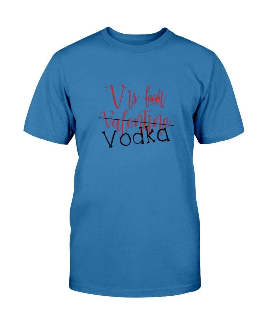 Shirts Antique Royal / S Winey Bitches Co "V is for Vodka" Ultra Cotton T-Shirt WineyBitchesCo