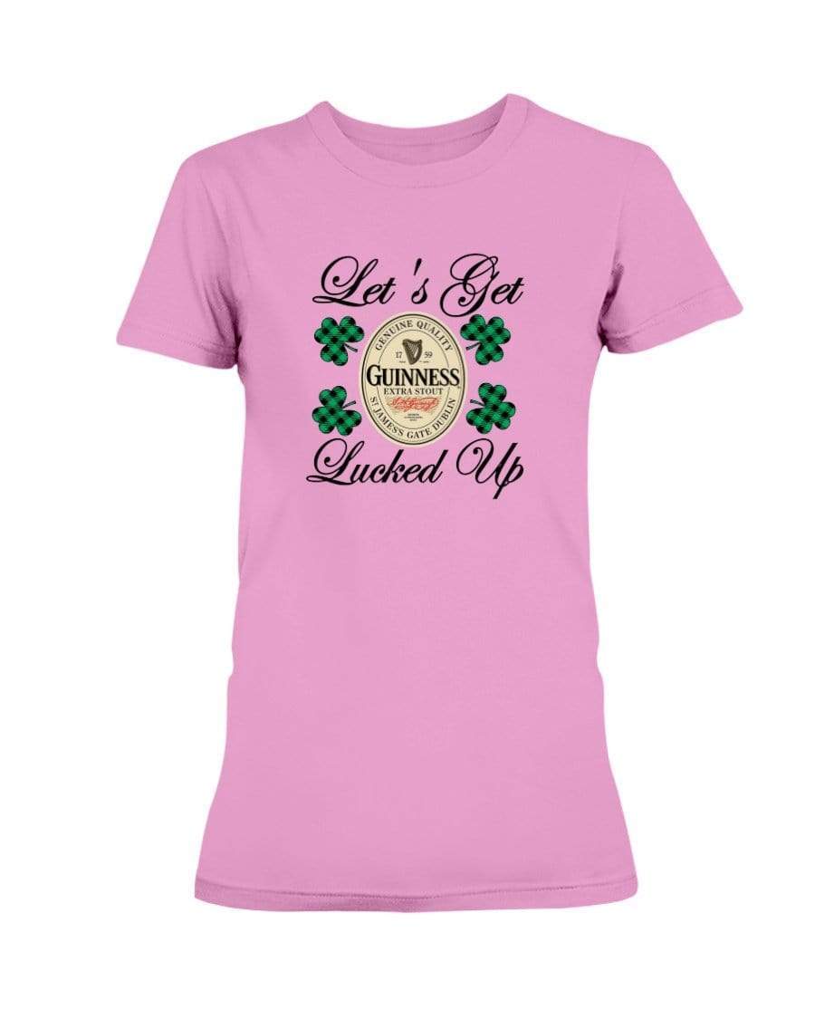 Shirts Azalea / S Winey Bitches Co "Let's Get Lucked Up" Guinness Ladies Missy T-Shirt WineyBitchesCo