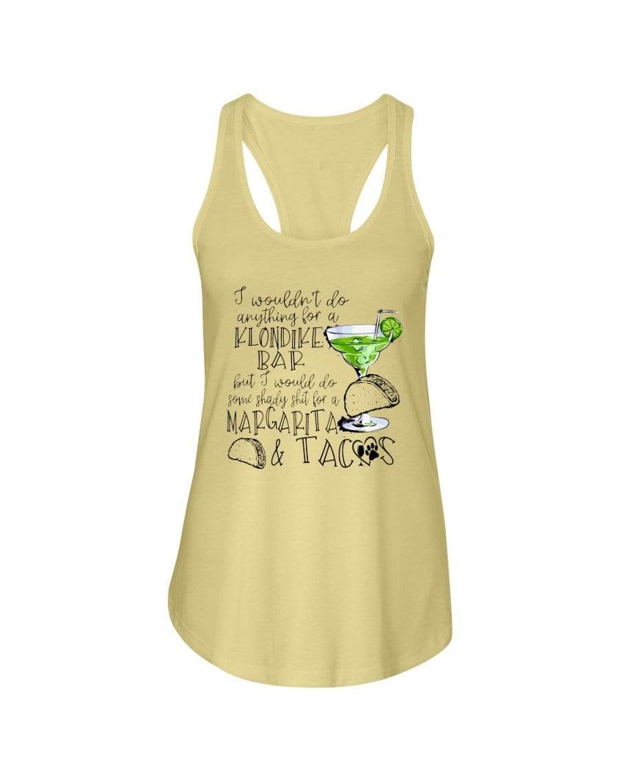 Shirts Banana Cream / XS Winey Bitches Co Margaritas and Tacos Ladies Racerback Tank WineyBitchesCo