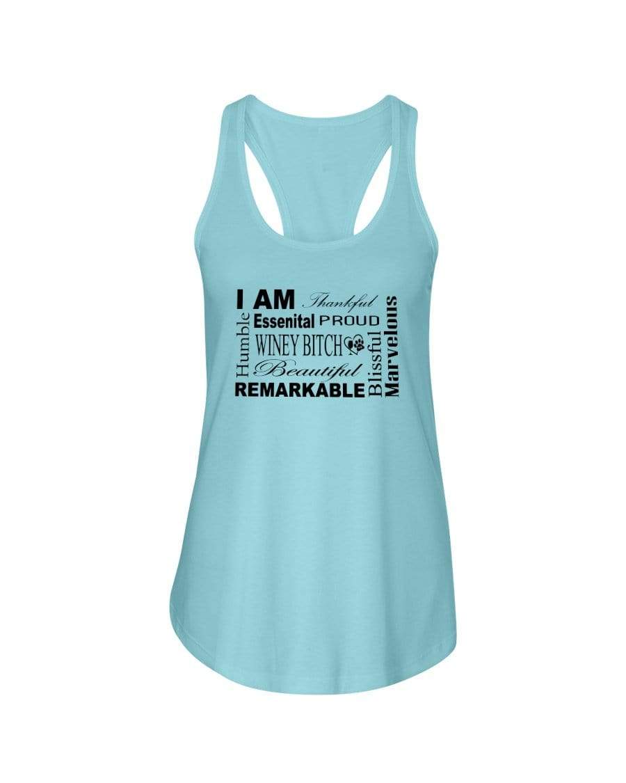 Shirts Cancun / XS Winey Bitches Co "I Am Proud" Black Lettering- Ladies Racerback Tank WineyBitchesCo