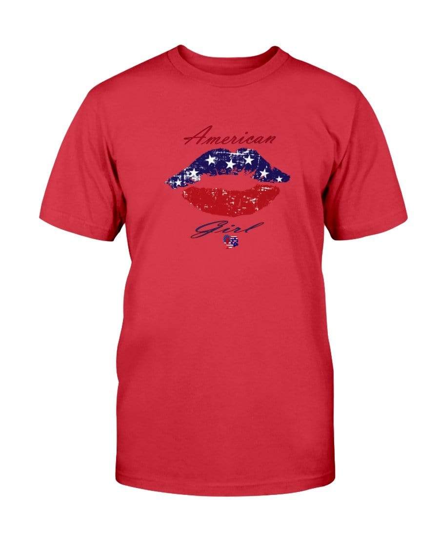 Shirts Cherry Red / S Winey Bitches Co "American Girl" Ultra Cotton T-Shirt WineyBitchesCo
