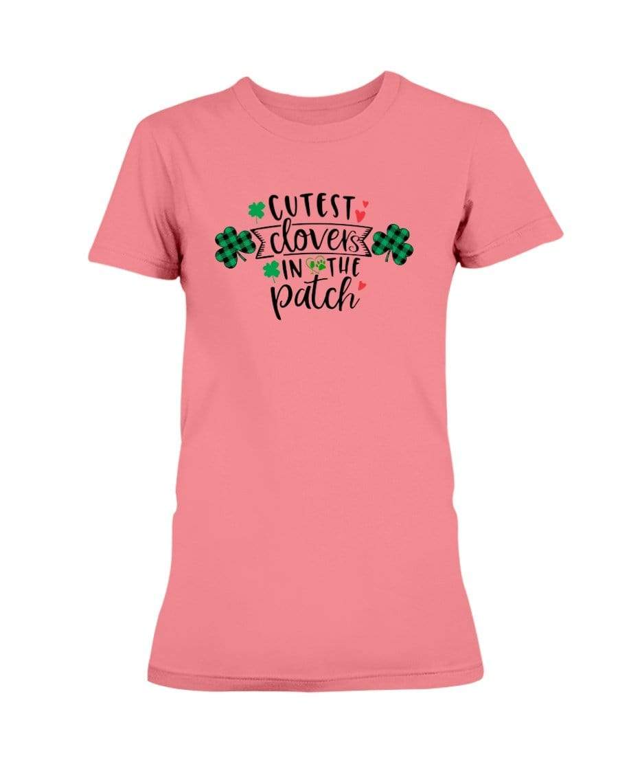 Shirts Coral Silk / S Winey Bitches Co "Cutest Clovers in the Patch" Ladies Missy T-Shirt WineyBitchesCo