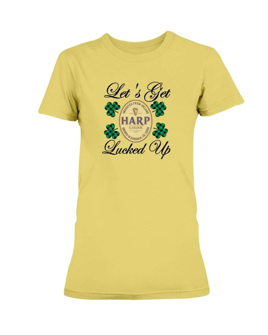 Shirts Daisy / S Winey Bitches Co "Let's Get Lucked Up" Harp Ladies Missy T-Shirt WineyBitchesCo